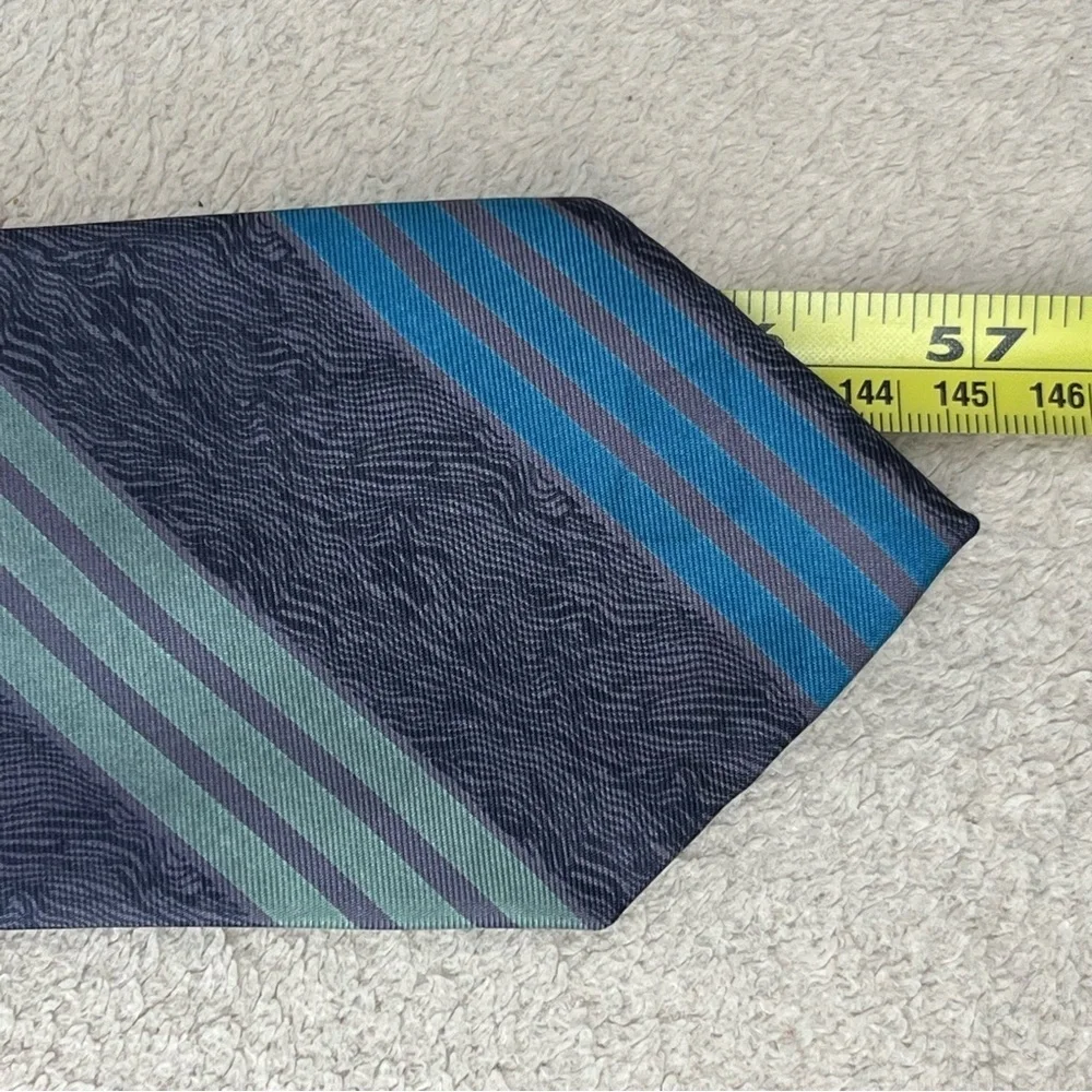 Valentino Cravatte Silk Tie-Blue Striped-Men’s-Business-Luxury-Designer-Fashion